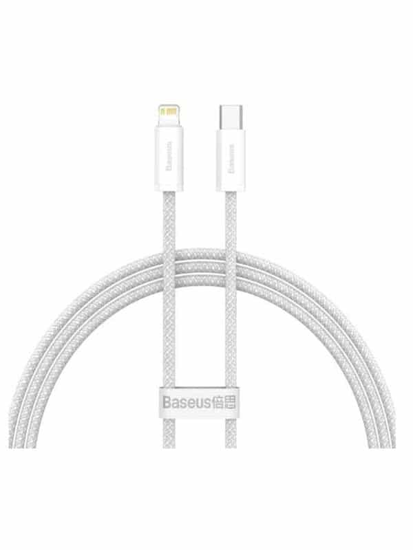 BASEUS DYNAMIC SERIES FAST CHARGING DATA CABLE TYPE-C TO IP 20W | 100CM | WHITE